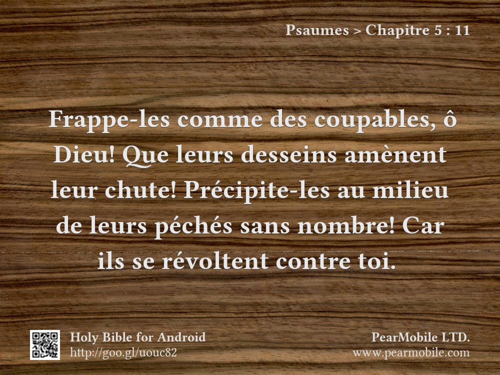 Psaumes, Chapitre 5:11